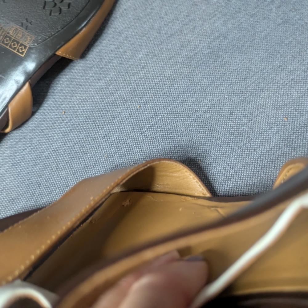 Naturalizer Bradley Brown and White Strappy Sandals BNWOT - Picture 8 of 9